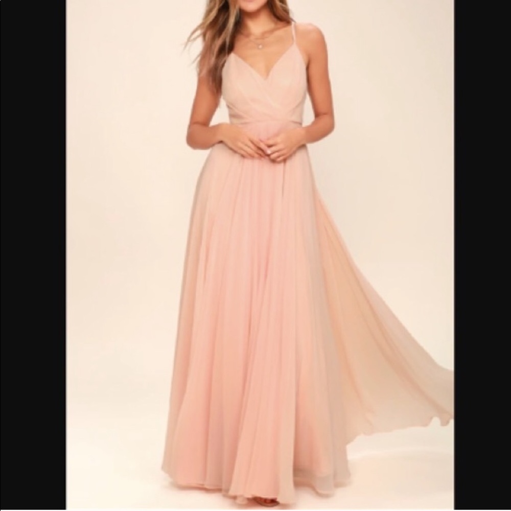 ALL ABOUT LOVE BLUSH PINK MAXI DRESS